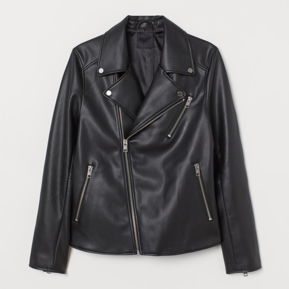 H&M Divided Faux Leather Biker Moto Jacket